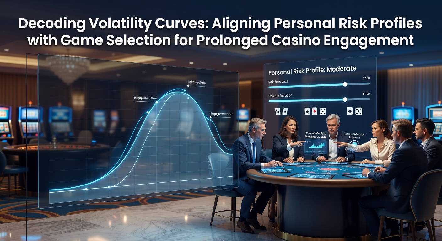 Graph showing volatility curves across different casino game categories with player risk indicators