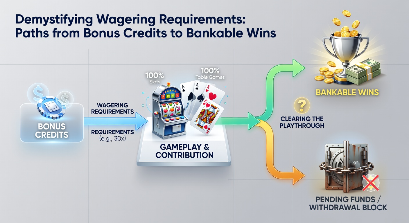 Infographic showing optimal game mixes for clearing wagering requirements efficiently