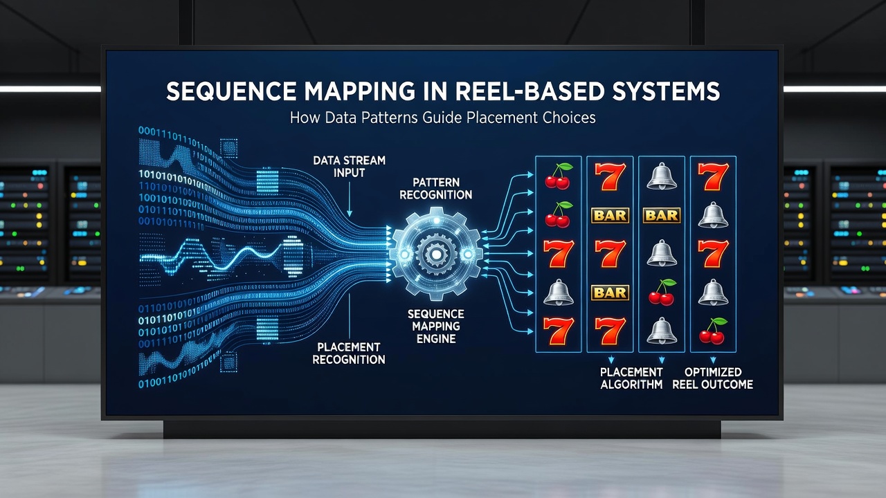 Flowchart illustrating data pattern analysis guiding reel placement decisions