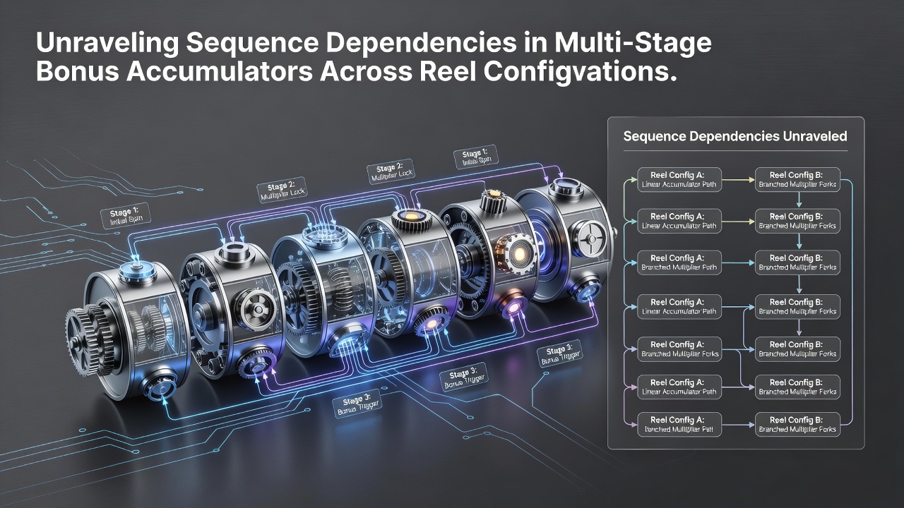 Illustration of sequence dependencies and symbol accumulation patterns across varying reel setups