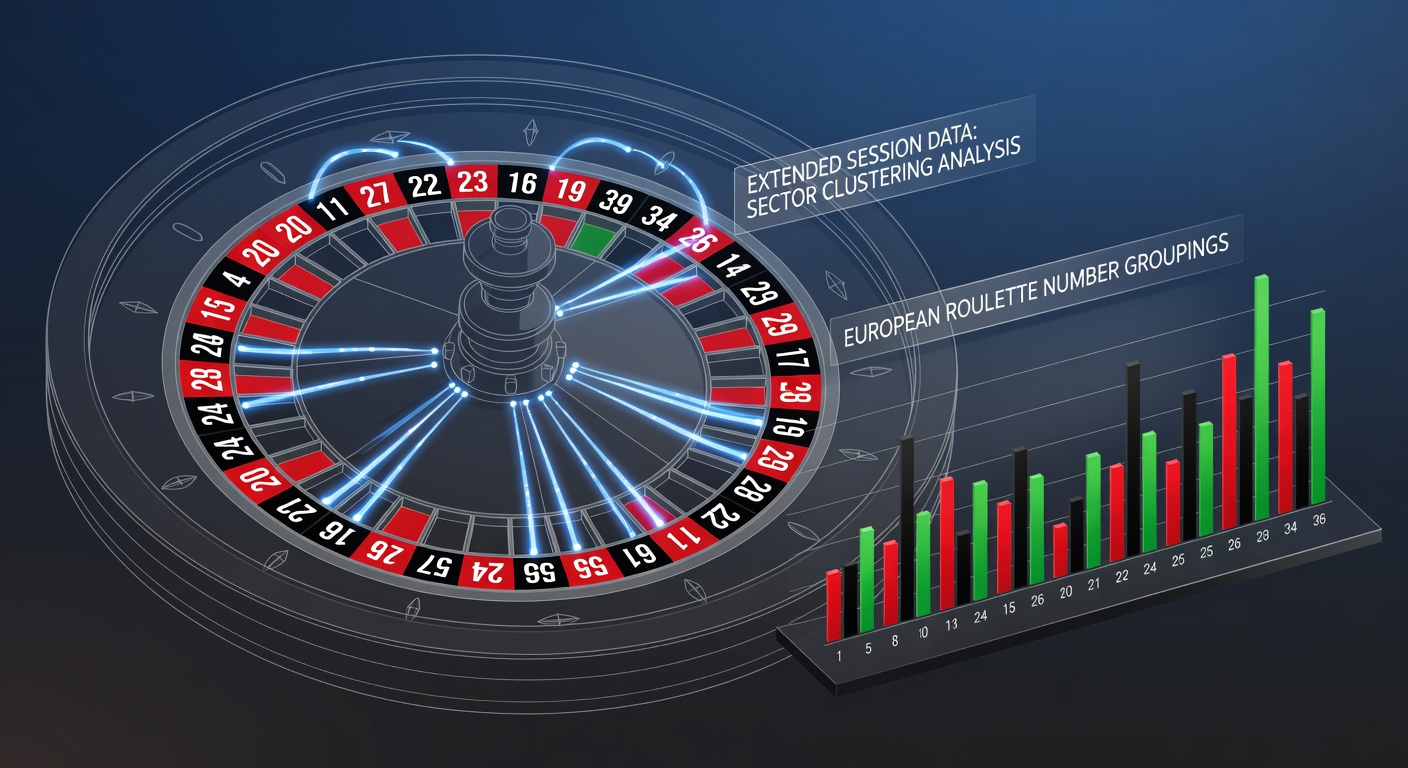 European roulette wheel showing sector divisions and number groupings during extended play analysis